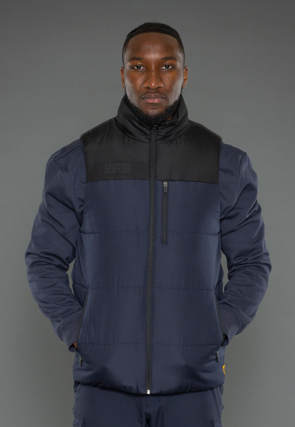 JCB Workwear Unisex Padded Gilet, detail