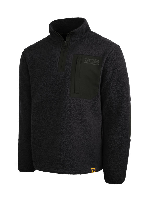 JCB Workwear Unisex Borg Fleece, detail
