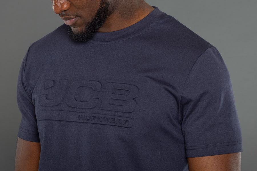 JCB Workwear Unisex 3D Embossed T-Shirt, detail