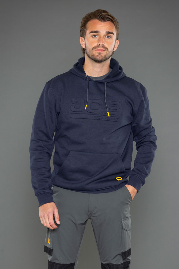 JCB Workwear Unisex Embossed Hoody, detail