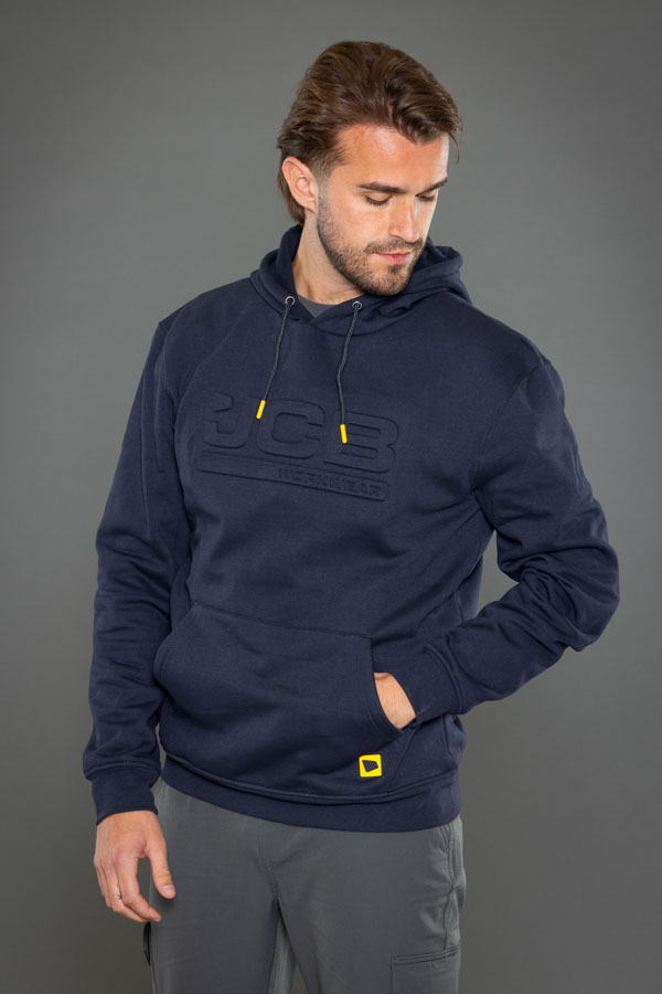 JCB Workwear Unisex Embossed Hoody, detail