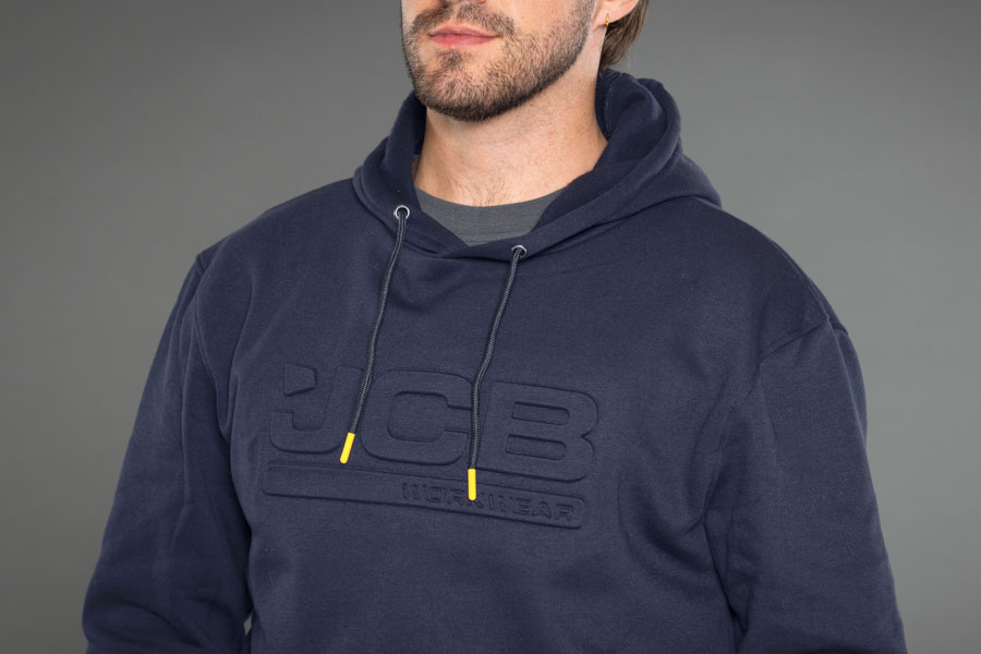 JCB Workwear Unisex Embossed Hoody, detail