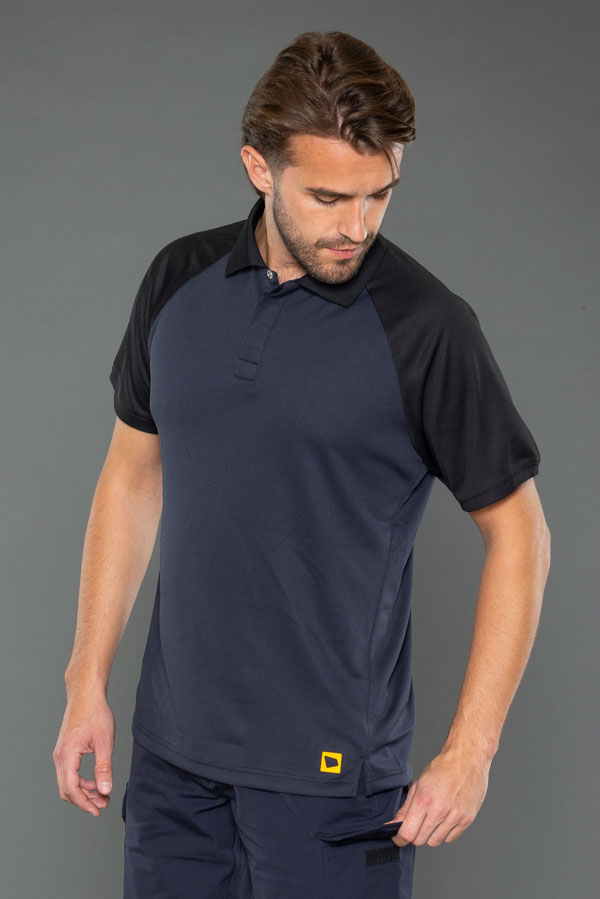 JCB Workwear Unisex Classic Collar Polo Shirt, detail