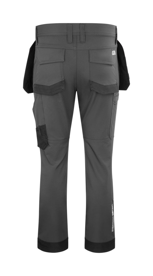 JCB Workwear Mens 4-Way Stretch Holster Pocket Trousers, detail
