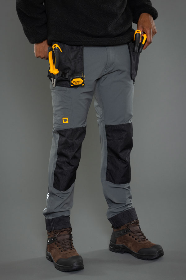 JCB Workwear Mens 4-Way Stretch Holster Pocket Trousers, detail