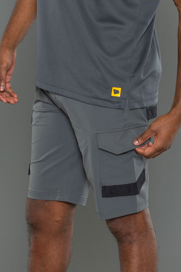 JCB Workwear Unisex 4-Way Stretch Shorts, detail