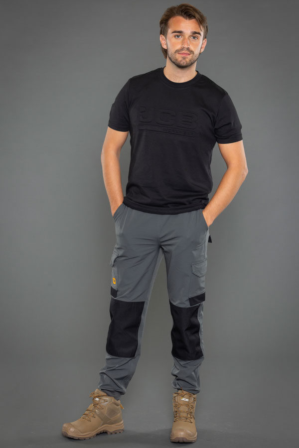 JCB Unisex 4-Way Stretch Jogger, detail