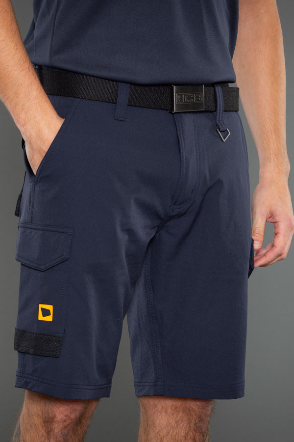 JCB Workwear Unisex 4-Way Stretch Shorts, detail