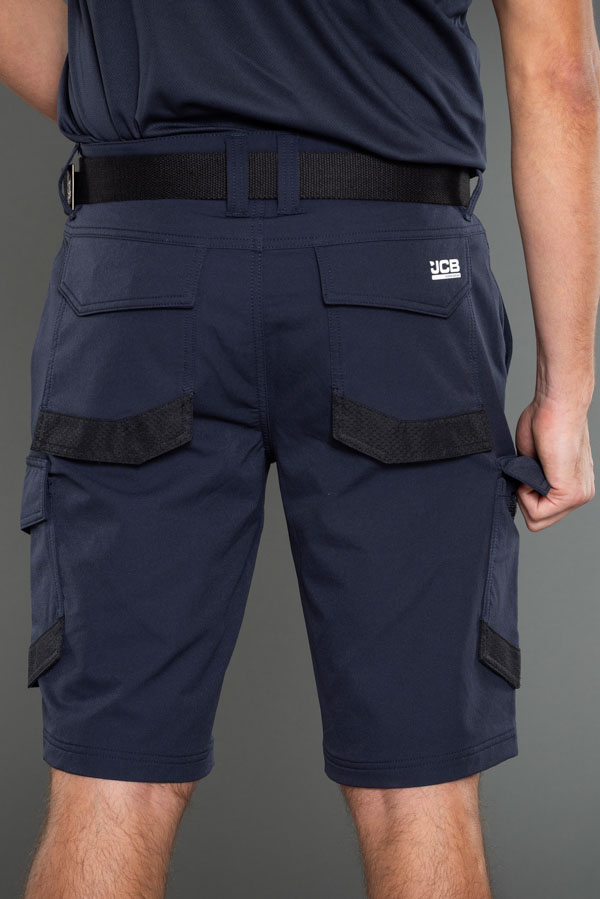 JCB Workwear Unisex 4-Way Stretch Shorts, detail