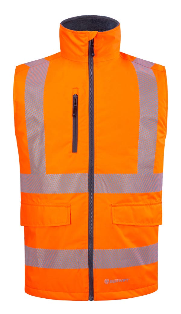 Beeswift Mens Bodywarmer, detail