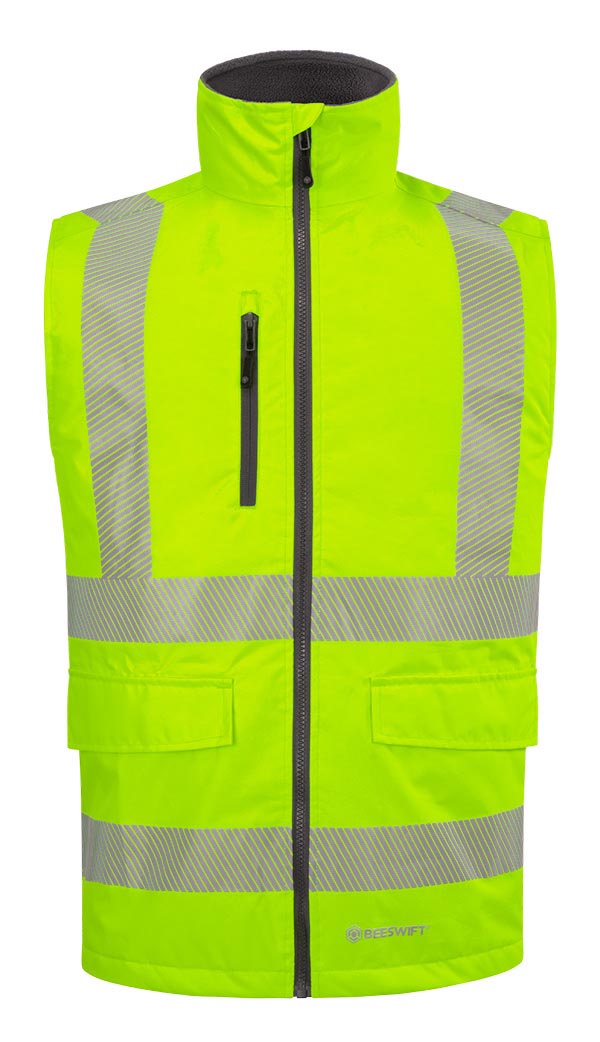 Beeswift Mens Bodywarmer, detail