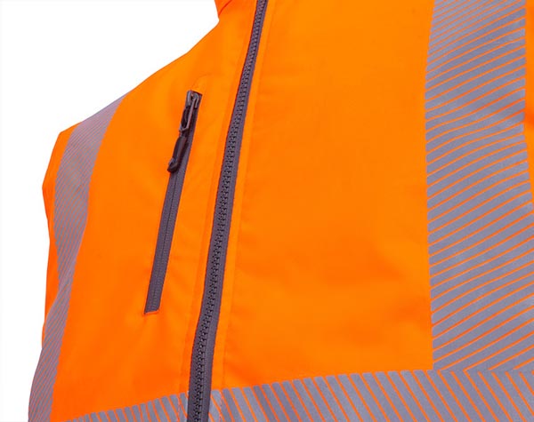 Mens Two-Tone Bodywarmer, detail