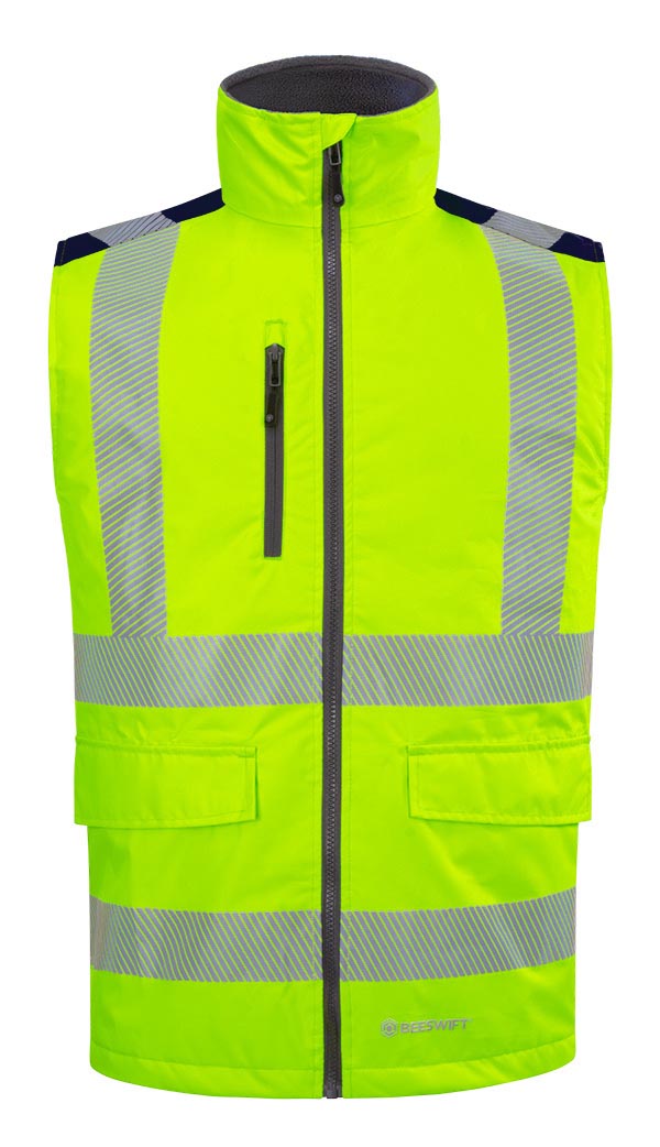 Mens Two-Tone Bodywarmer, detail