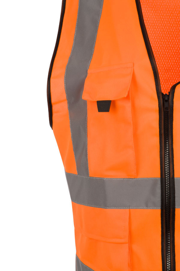 Beeswift Womens Hi-Vis Exec Waistcoat, detail