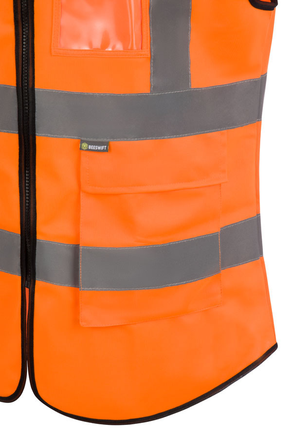 Beeswift Womens Hi-Vis Exec Waistcoat, detail
