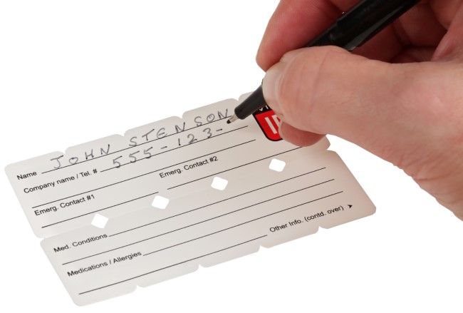 Vital ID Emergency ID Universal Fit Tag (Pack of 10), detail
