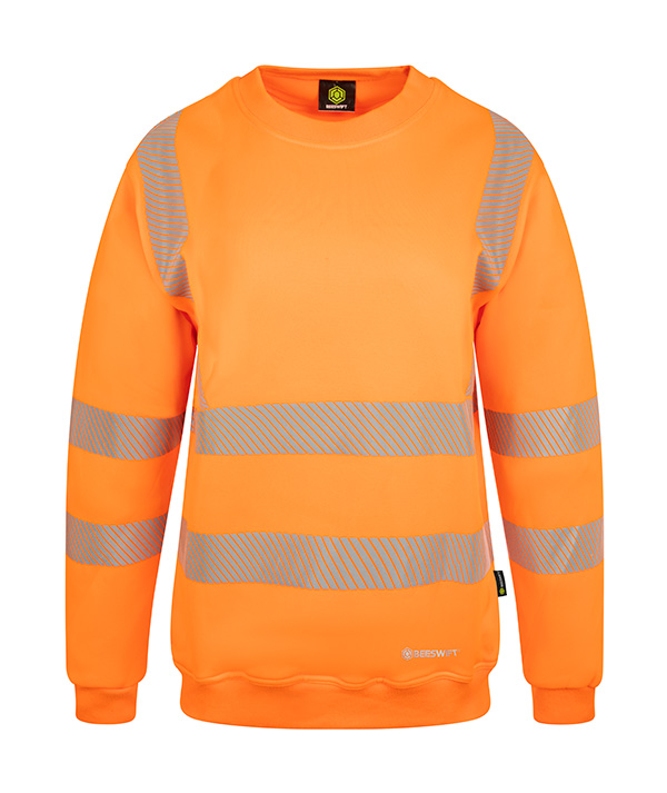 Beeswift Womens Hi-Vis Sweatshirt, detail