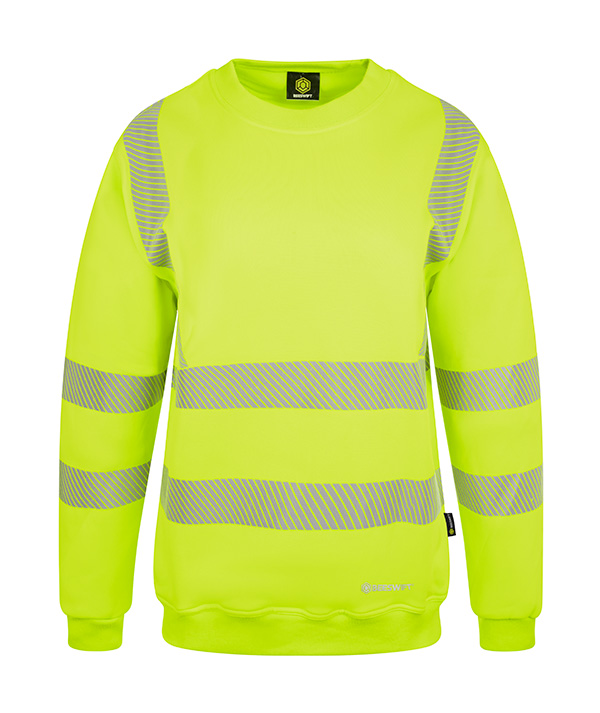 Beeswift Womens Hi-Vis Sweatshirt, detail