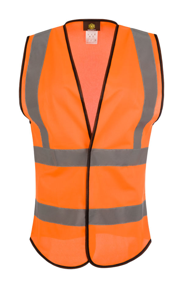 Beeswift Womens Hi-Vis Waistcoat, detail