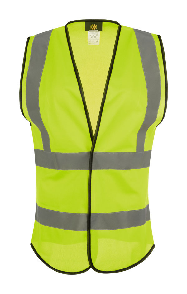 Beeswift Womens Hi-Vis Waistcoat, detail
