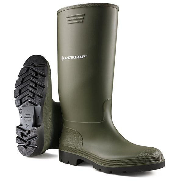 Dunlop Pricemaster Non-Safety Wellingtons Green Size 6.5