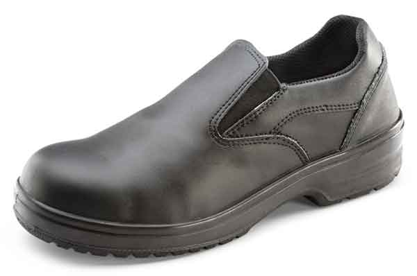 Beeswift Ladies Slip On Shoe Black Size 41/07