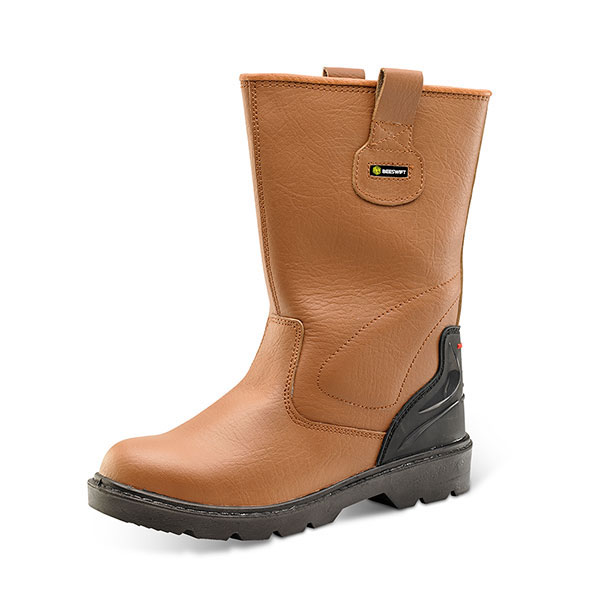Beeswift Premium Rigger Boot Tan Size 12