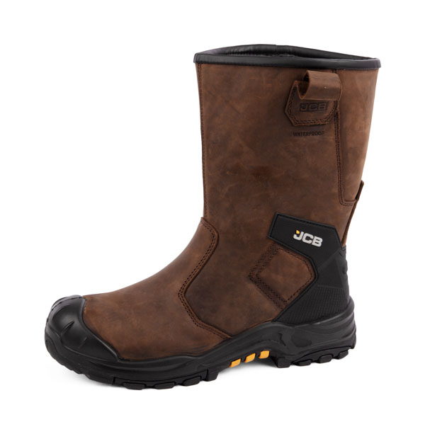 Jcb Workwear Denstone Rigger Boot Tan Size 6