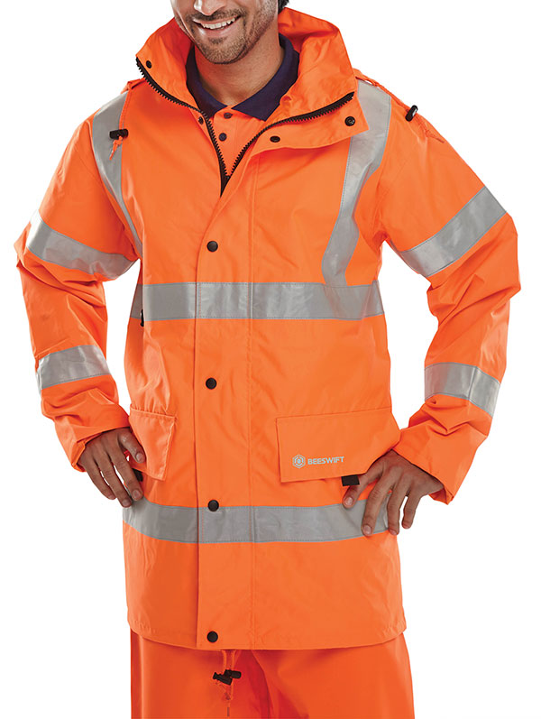 Beeswift Jubilee Hi-Vis Jacket Orange Size XXXXL