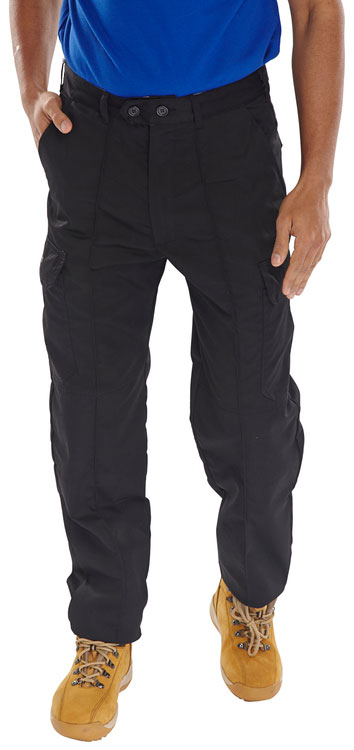 Beeswift Super Drivers Trousers Black Size 36