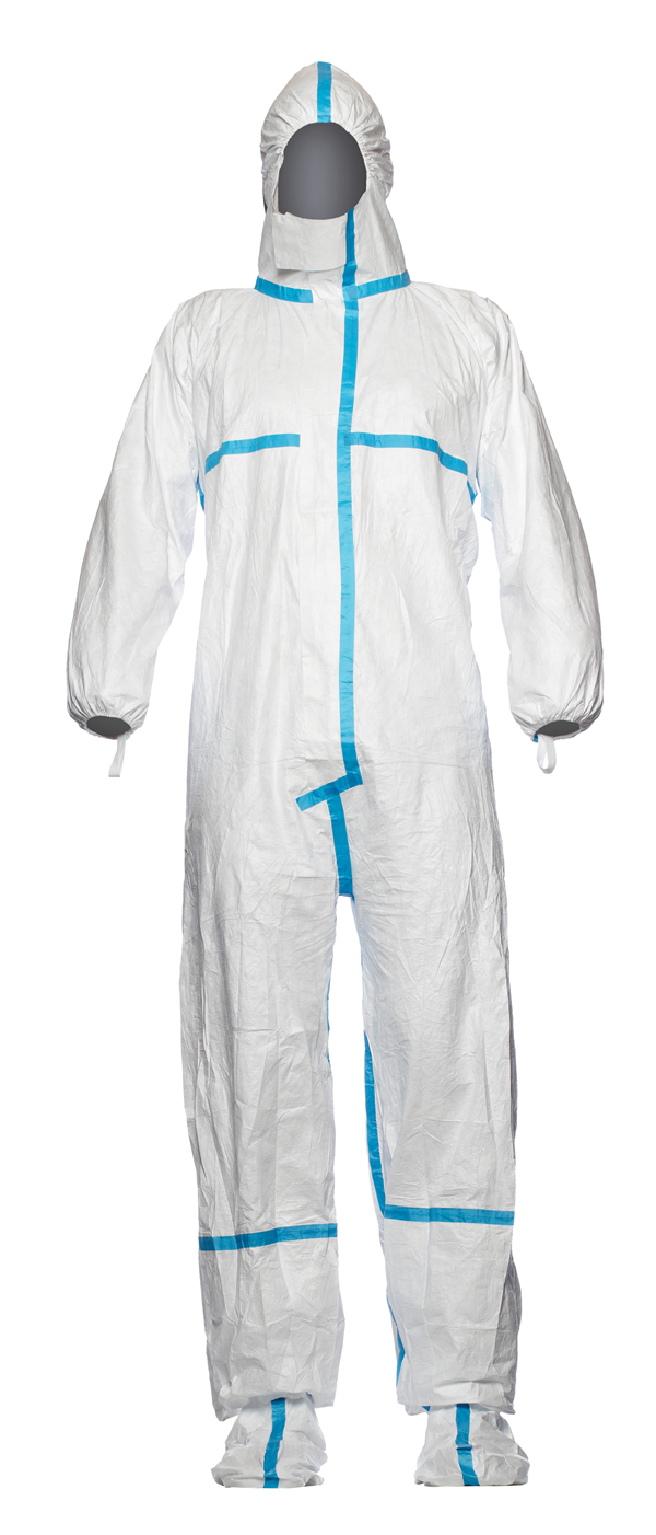Tyvek® 600 Plus Disposable Coverall With Socks White Size XL
