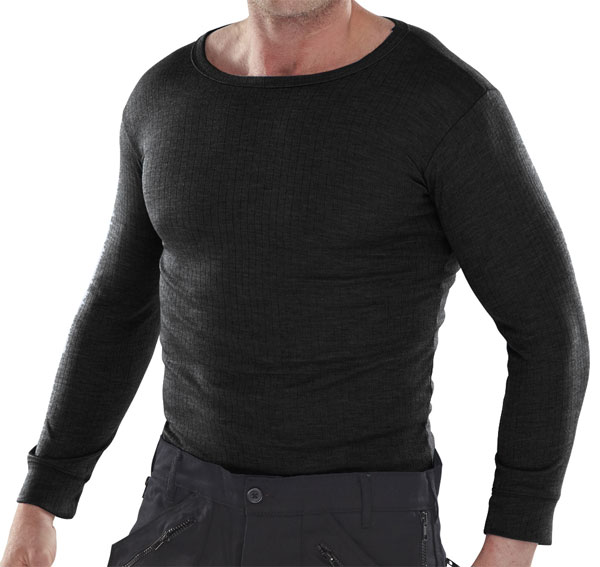 Beeswift Thermal Vest Long Sleeve Black Size L